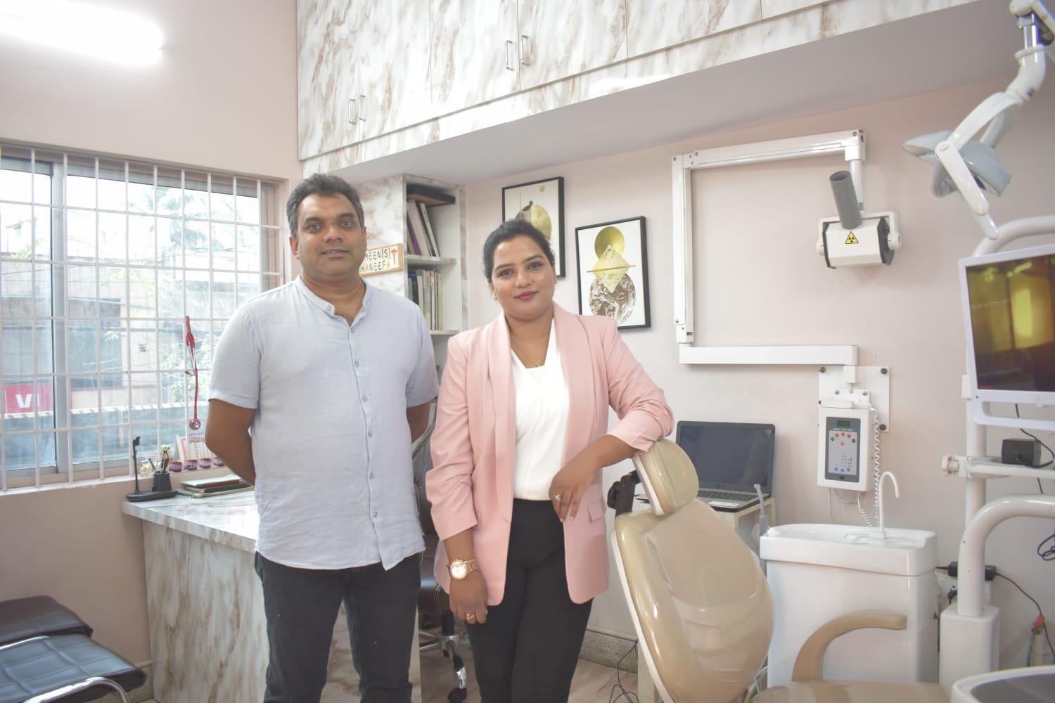 Dr. Ameen Saqib Anees and Dr. Sayeeda Haneefa Anjum at Dental Heal